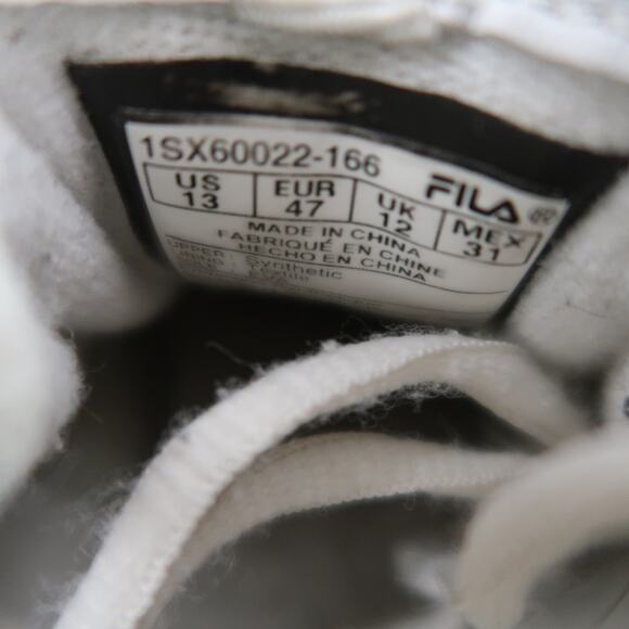 Fila Shoes Mens 13 Athletic Trainers Lightweight Sneaker White Lace Up Walking main image 11